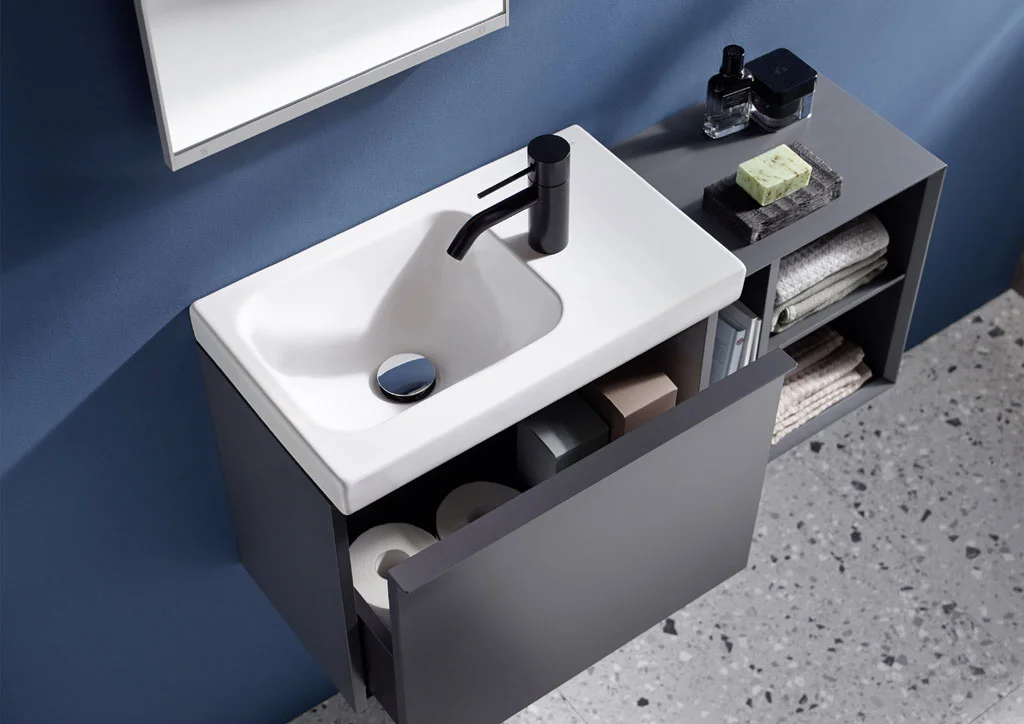 Sanitär - Badserie iCon mit weiß matter Oberfläche · Siegemund & Söhne GmbH